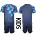 Kroatien Replika Babykläder Borta matchkläder barn VM 2022 Korta ärmar (+ Korta byxor)